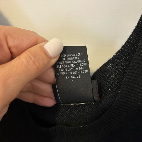 torrid tank top 3x black wool polyester blend metallic cami layer money - Picture 7 of 8